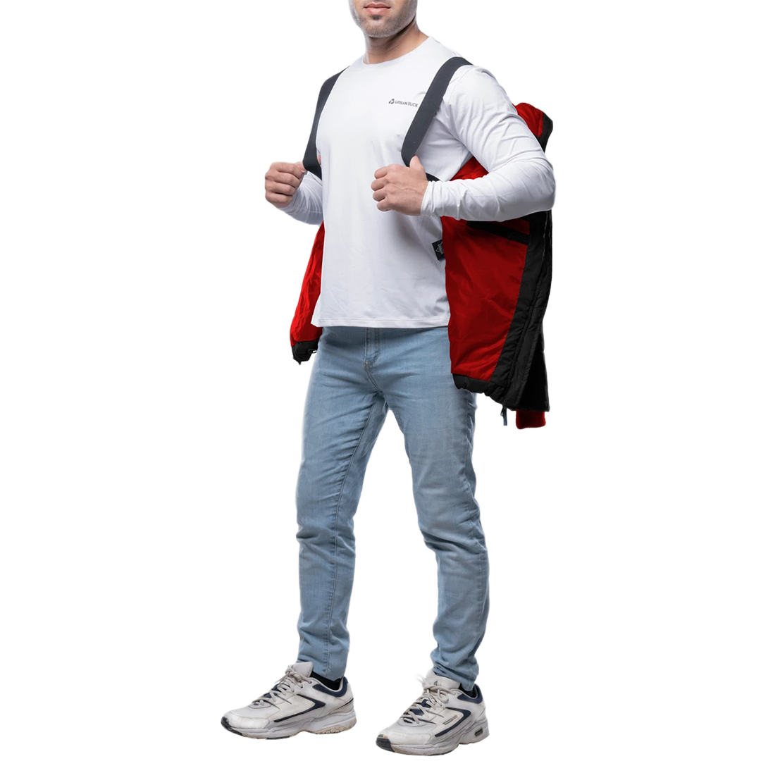 Colby Black Hooded Puffer Jacket for Men - Insulated Winter Jacket