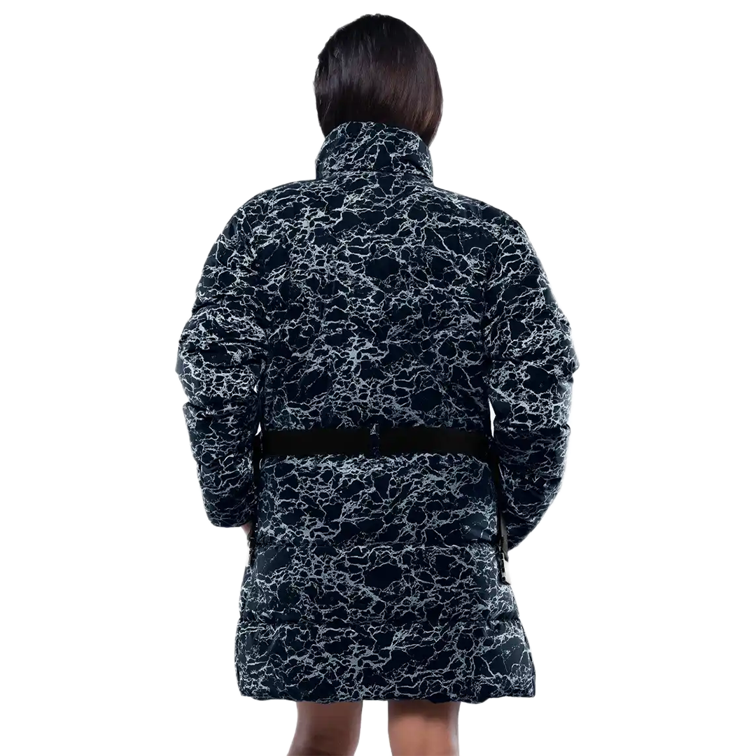 Dalia Women’s Blue Duck Down Coat - Insulated Puffer Jacket