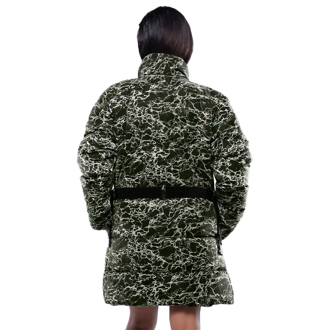 Dalia Women’s Green Duck Down Coat - Insulated Puffer Jacket