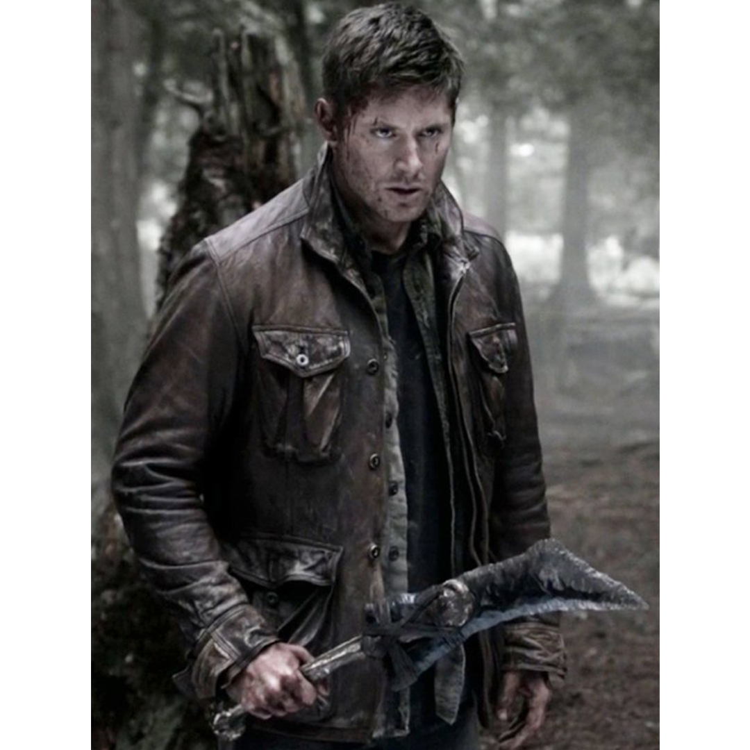Dean Winchester Supernatural S07 Brown Leather Jacket