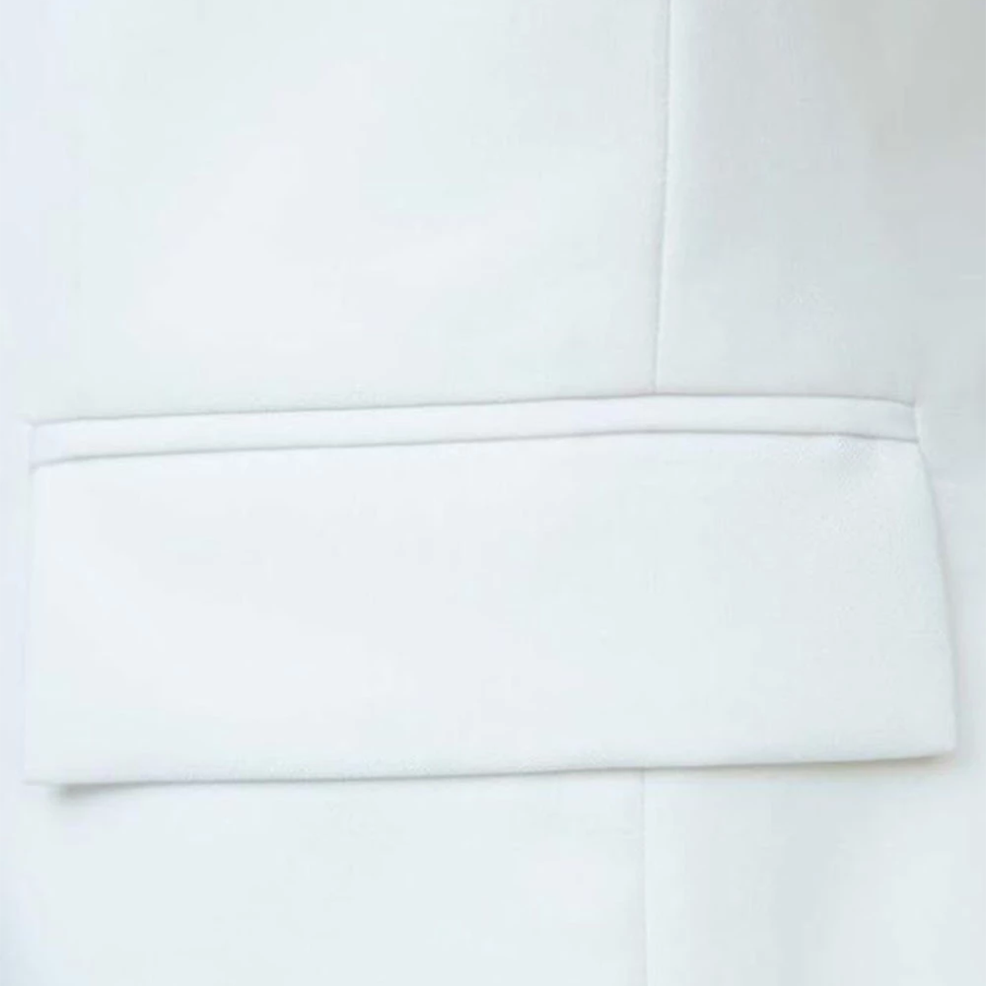 Denson Men's Shawl Lapel Off White Two Piece Tuxedo