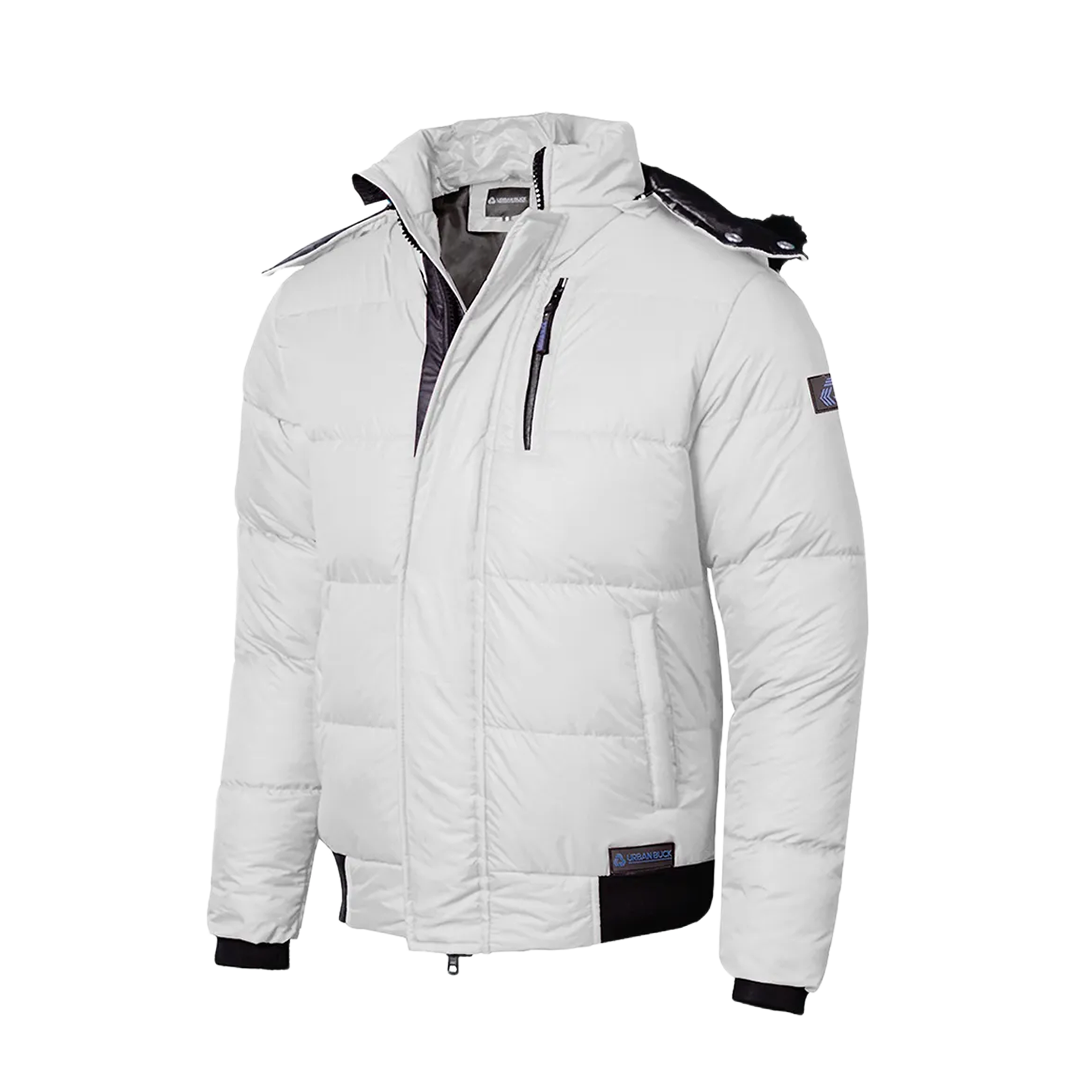 Desmond Men's White Puffer Jacket