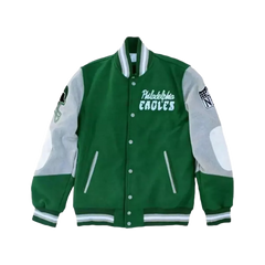 Exclusive Philadelphia Eagles Princess Diana Varsity Jacket Iconic Green Outer