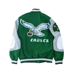 Exclusive Philadelphia Eagles Princess Diana Varsity Jacket Iconic Green Outer