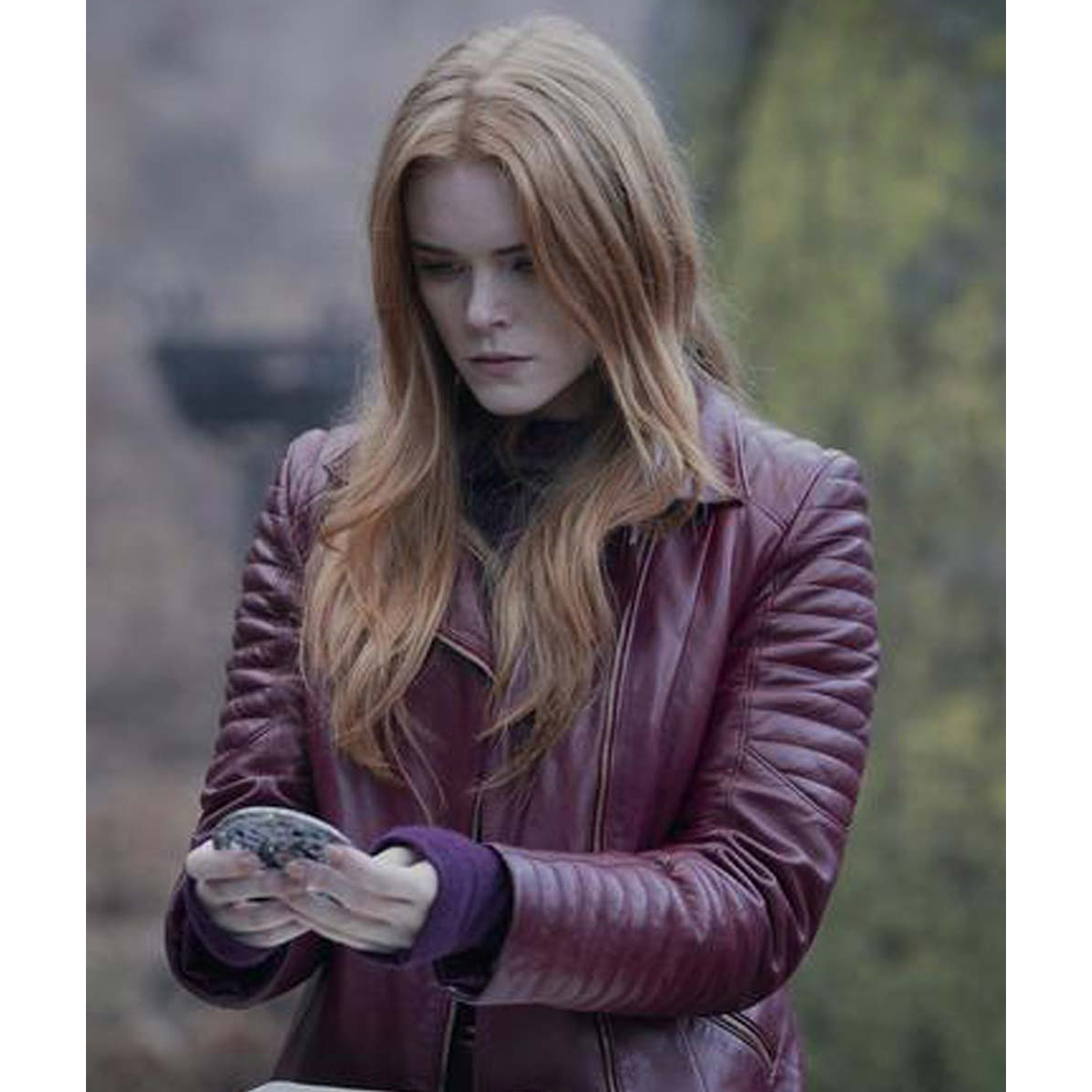 Fate The Winx Saga Abigail Cowen Bloom Leather Jacket