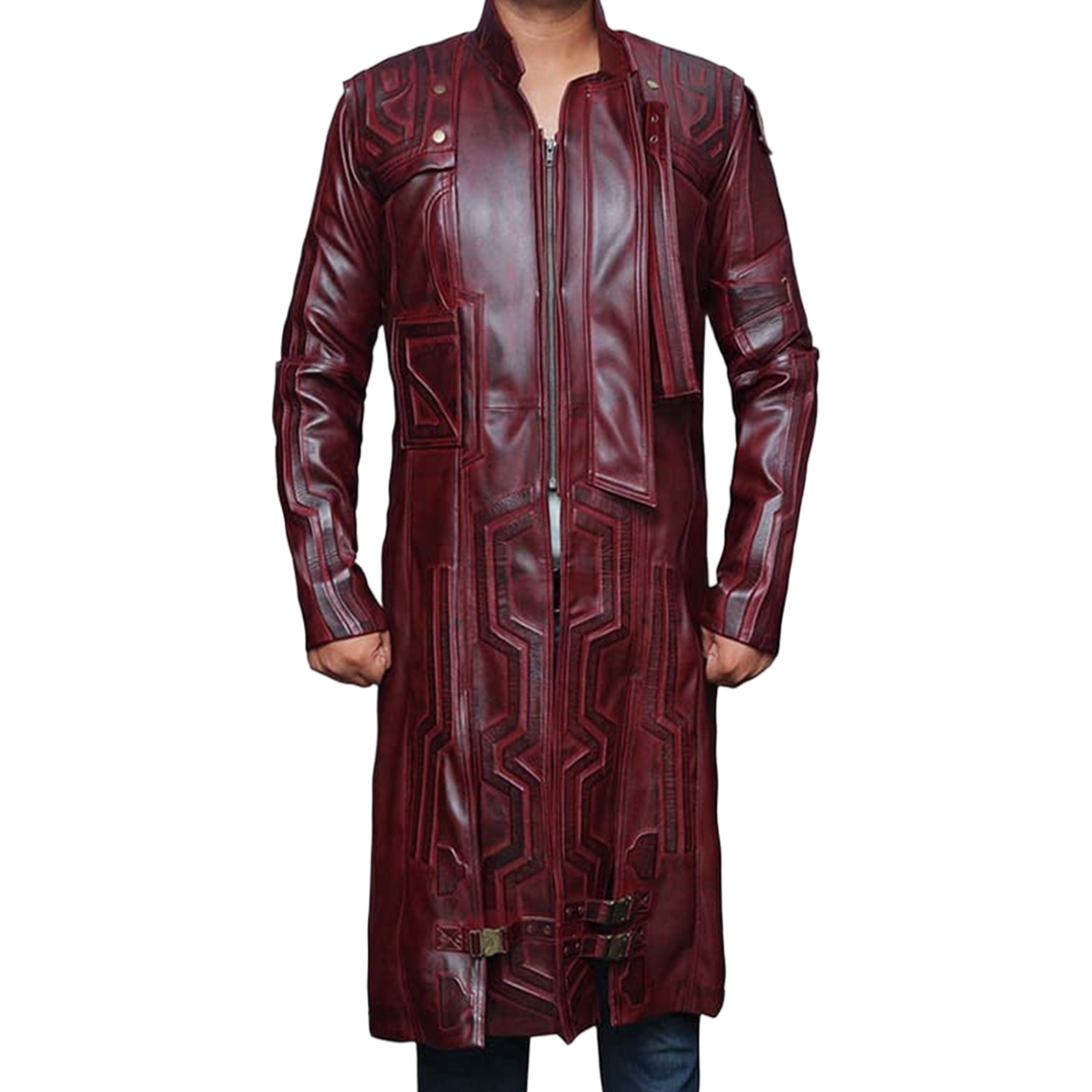 Guardians Of Galaxy 2 Star Lord Chris Pratt Leather Coat