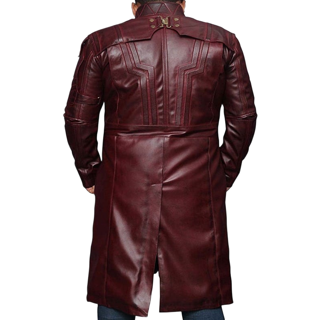 Guardians Of Galaxy 2 Star Lord Chris Pratt Leather Coat