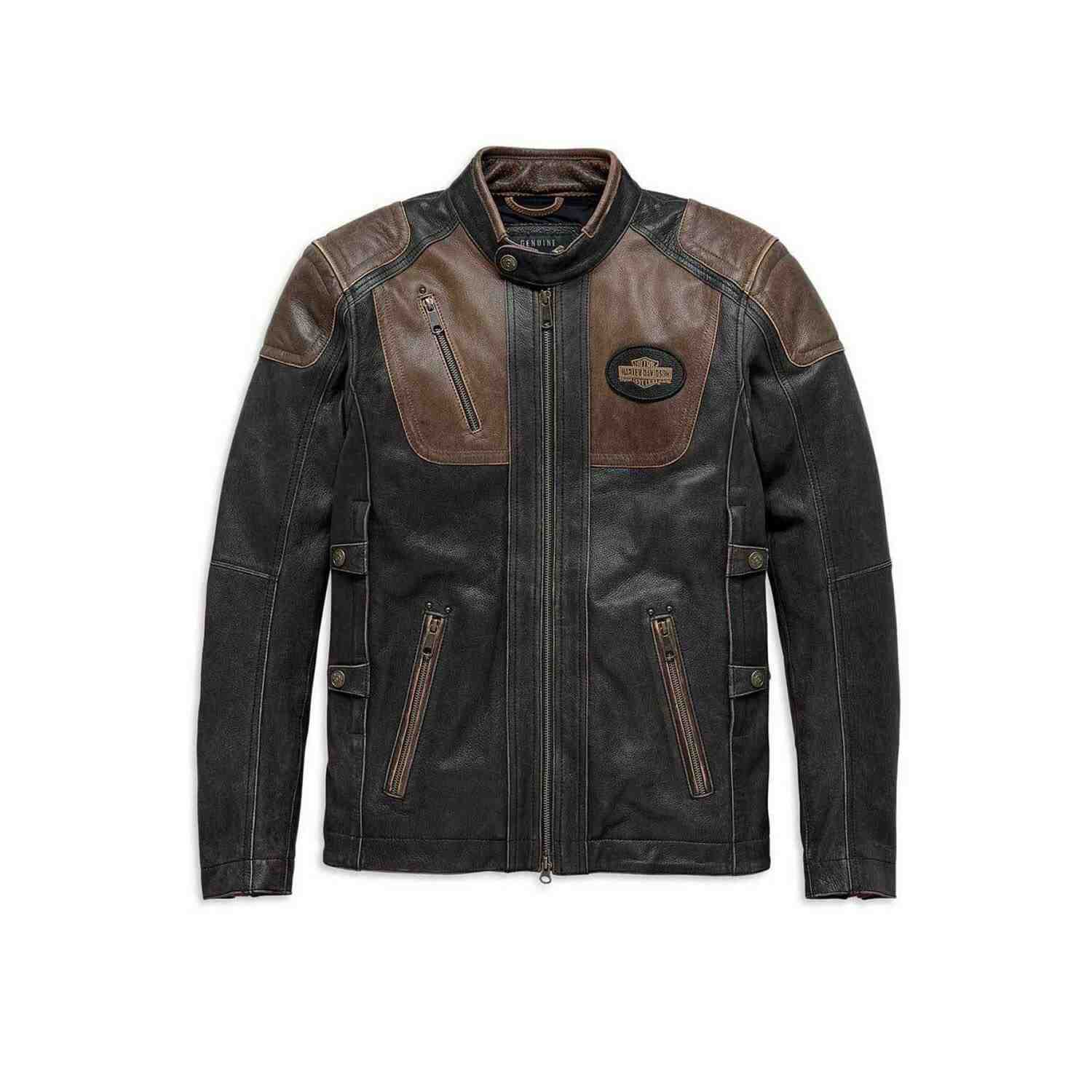 harley davidson limited edition triple vent system antique brown leather jacket 1 1 51 11zon