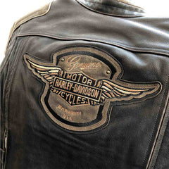 harley davidson limited edition triple vent system antique brown leather jacket 3 1 49 11zon