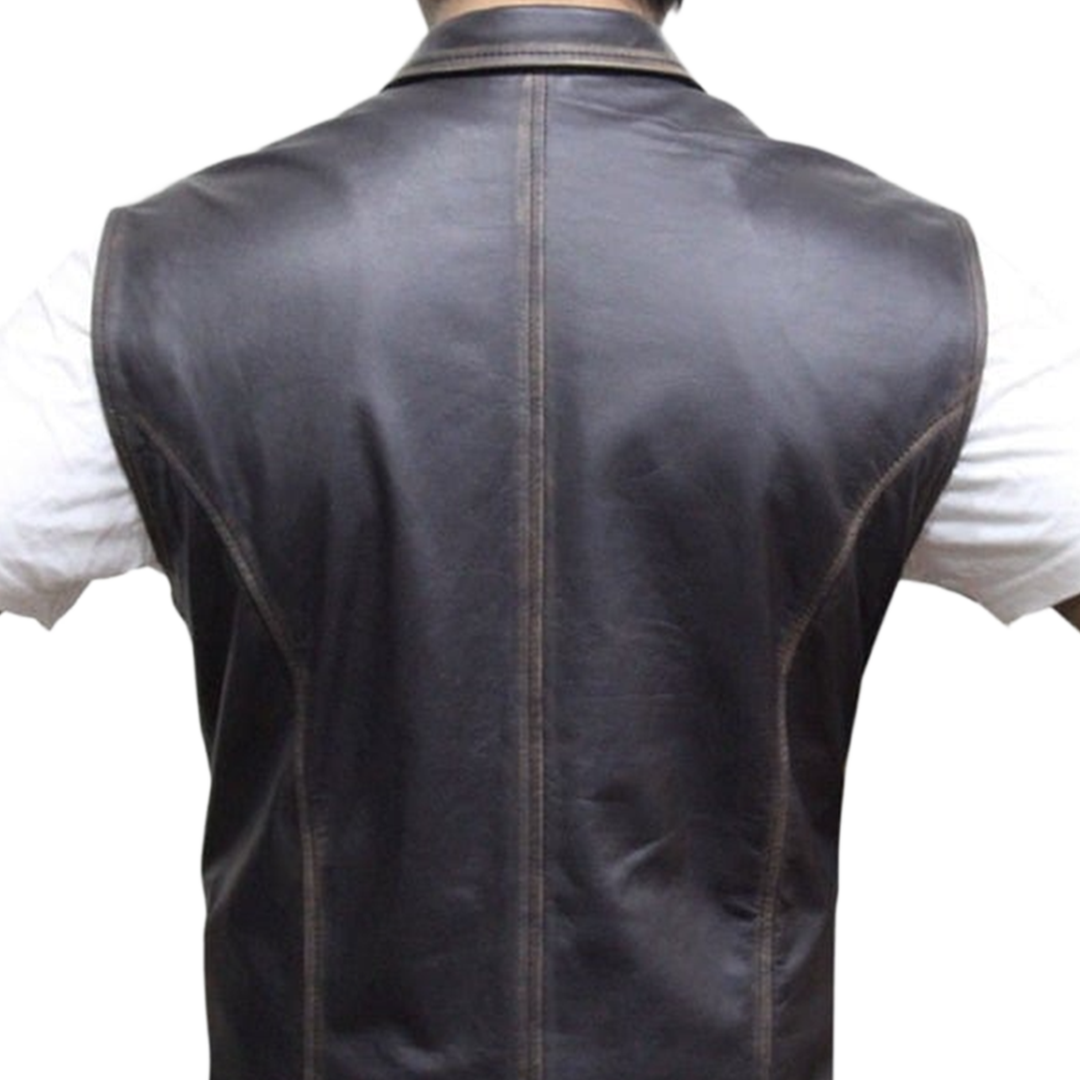 Hell On Wheels Anson Mount Leather Vest