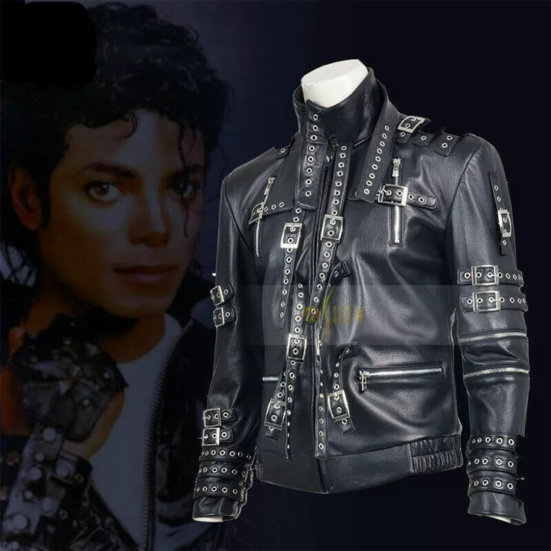 King Singer Michael Jackson Concert "Bad" Cosplay Complete Costume & Jacket