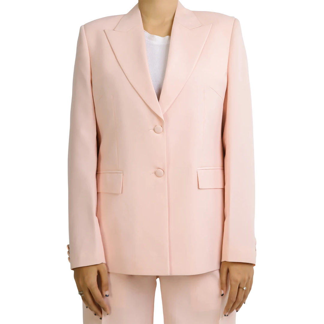 Maples Women's Light Pink Regular Fit Suit