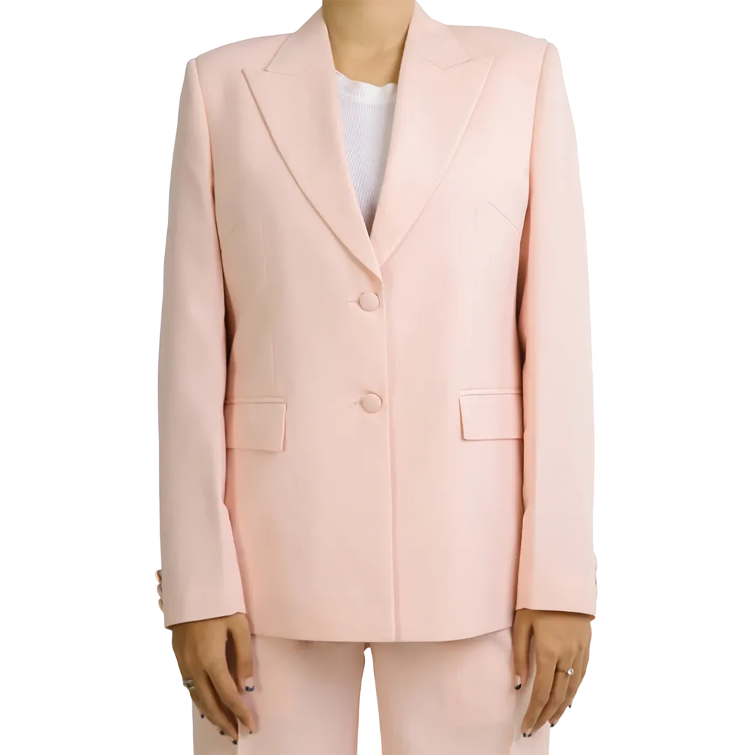 Maples Women's Light Pink Regular Fit Suit