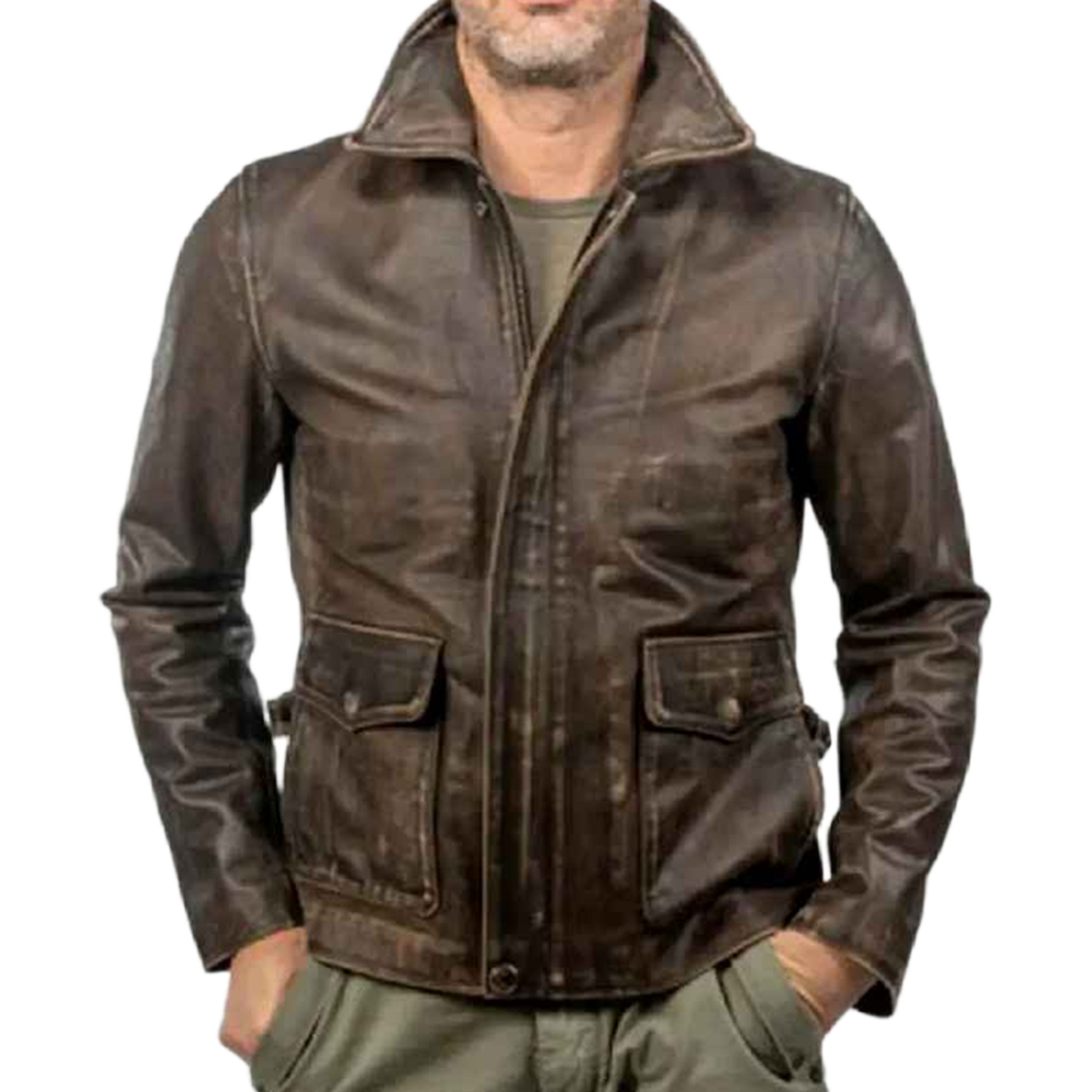 Men’s Raiders of The Lost Ark Indiana Jones Harrison Ford Brown Jacket