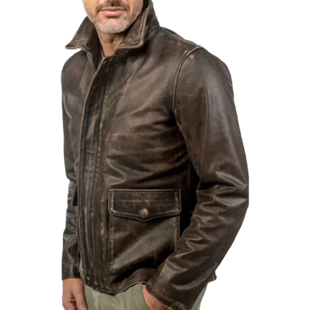 Men’s Raiders of The Lost Ark Indiana Jones Harrison Ford Brown Jacket
