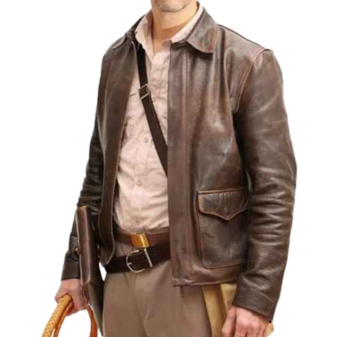 Men’s Raiders of The Lost Ark Indiana Jones Harrison Ford Brown Jacket
