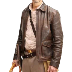 Men’s Raiders of The Lost Ark Indiana Jones Harrison Ford Brown Jacket