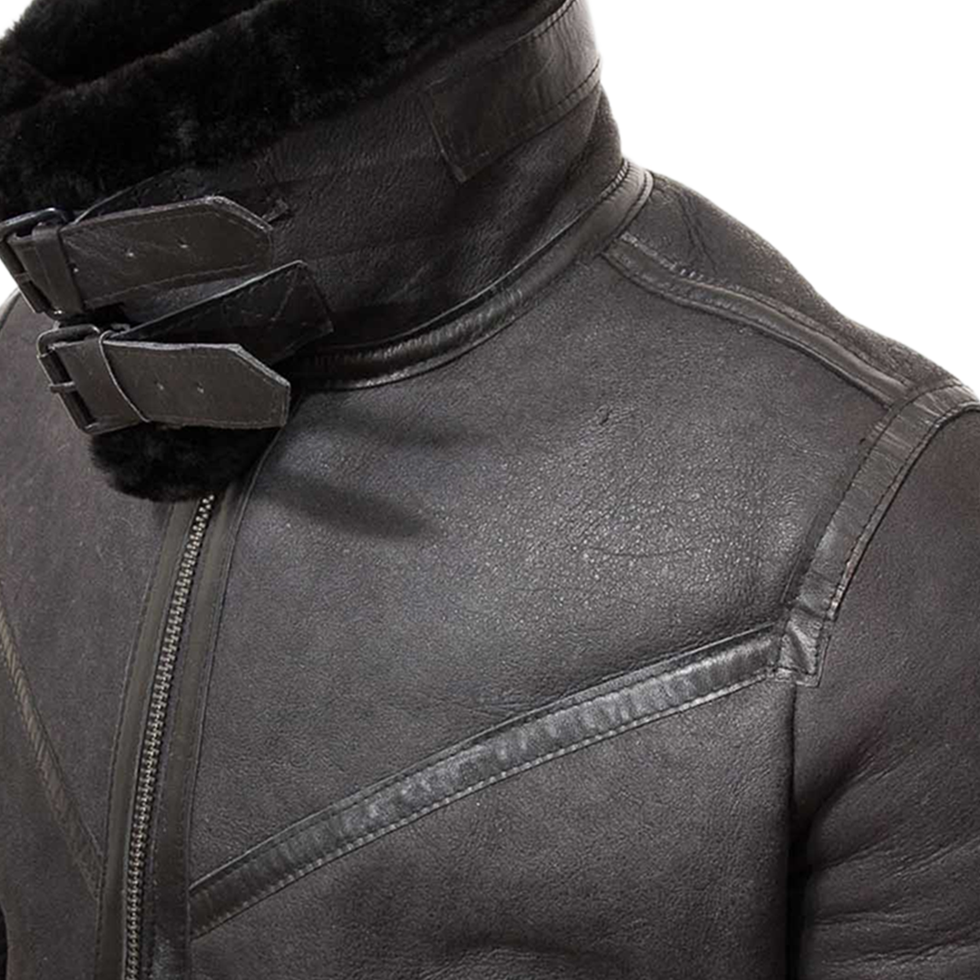 Men’s Black Sheepskin Jacket