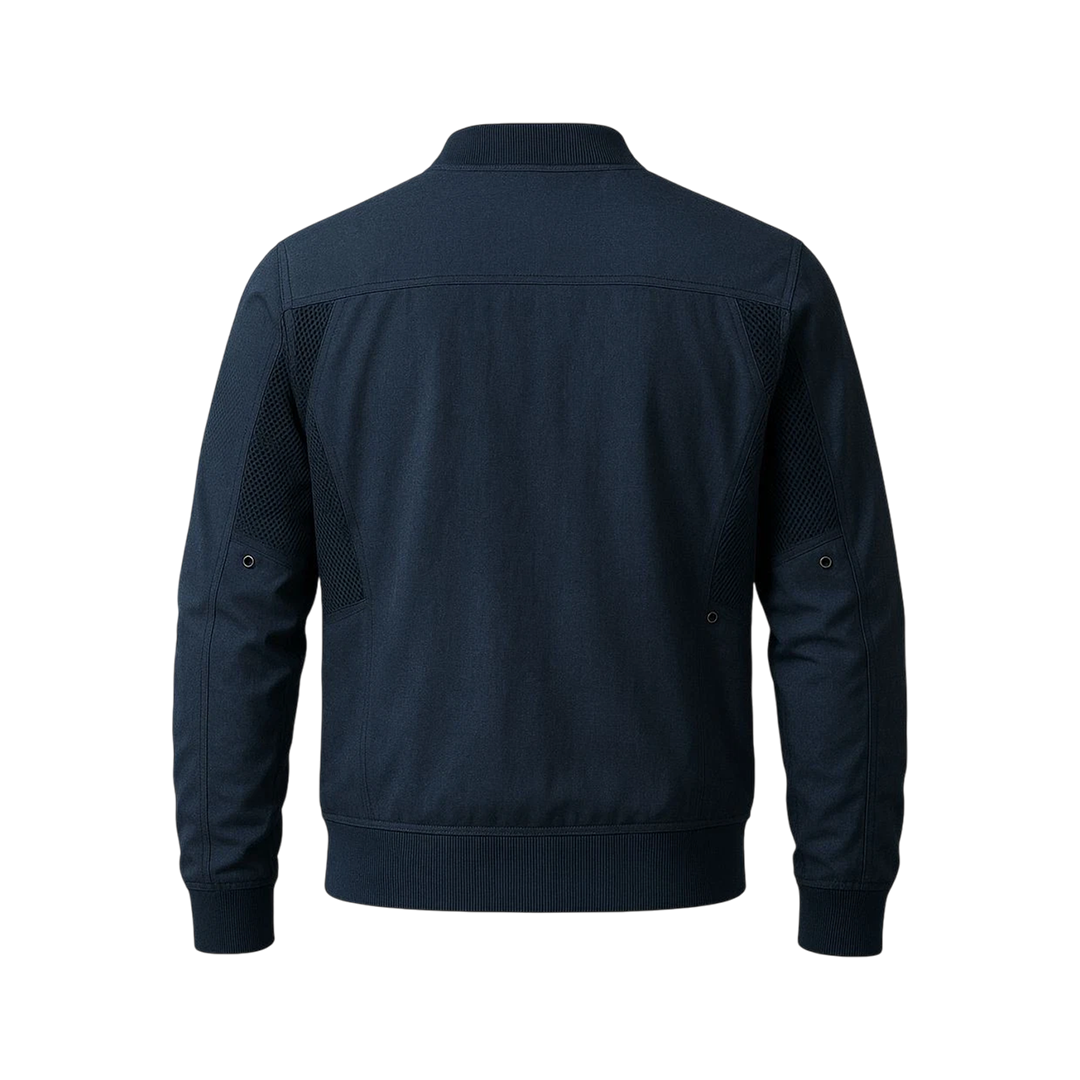 Men's Classic Navy Bomber Jacket