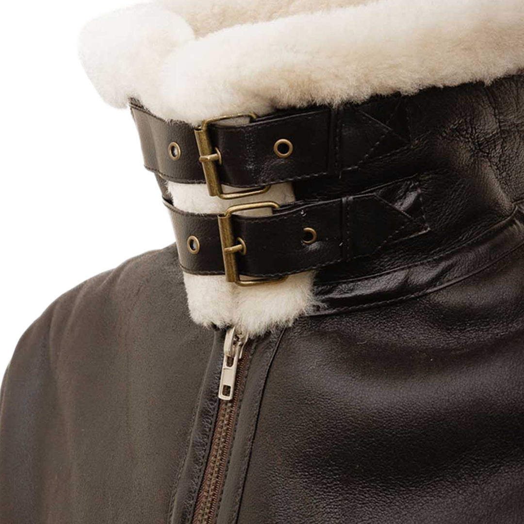 Men’s Cream Sheepskin Jacket