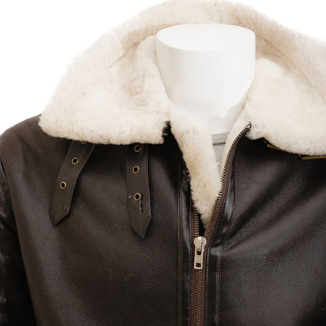 Men’s Cream Sheepskin Jacket