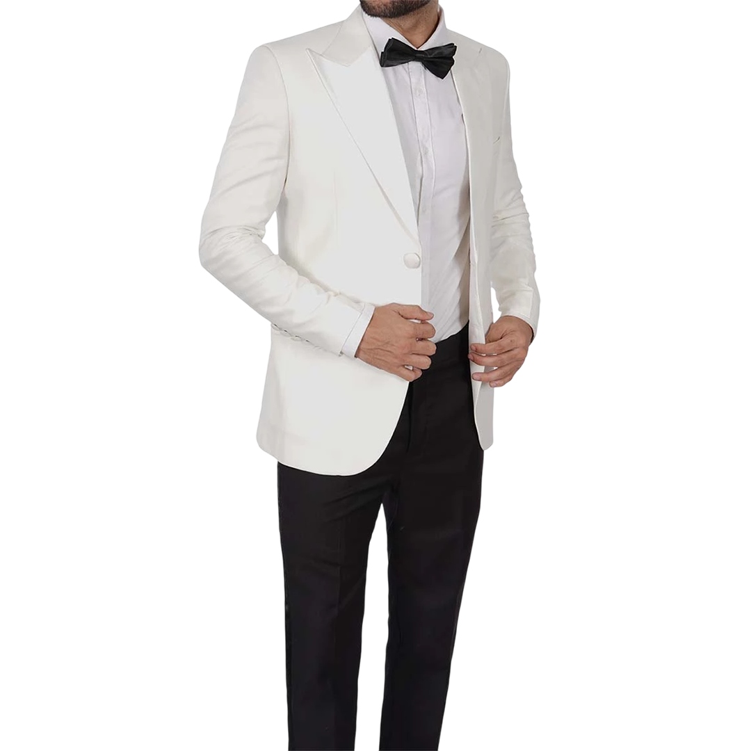 Men's Dinner Ivory White Tuxedo Jacket