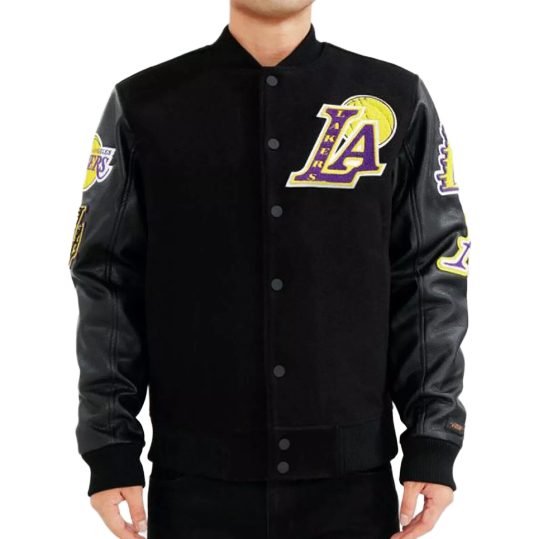 Mens New Los Angeles Laker NBA Leather Jacket