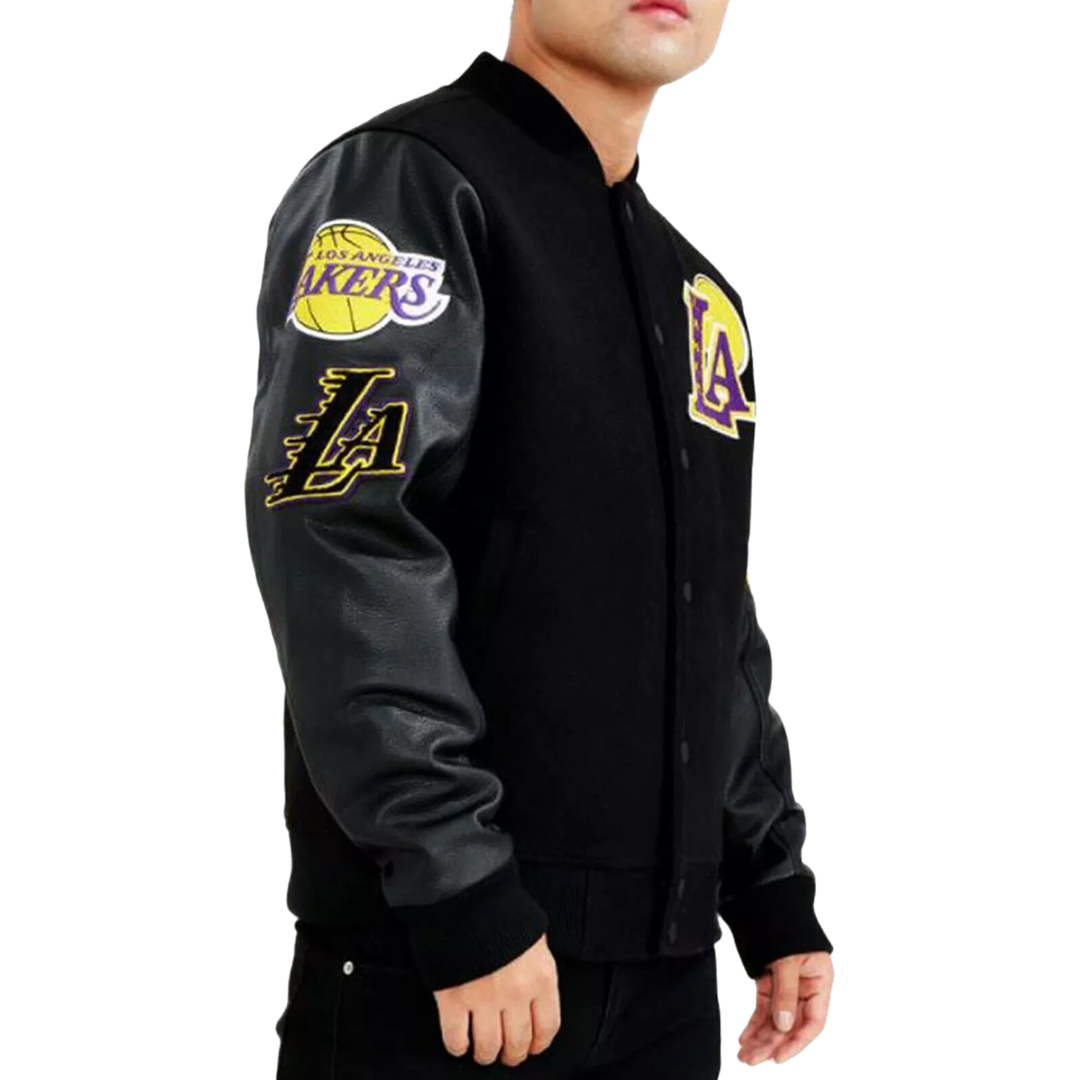 Mens New Los Angeles Laker NBA Leather Jacket