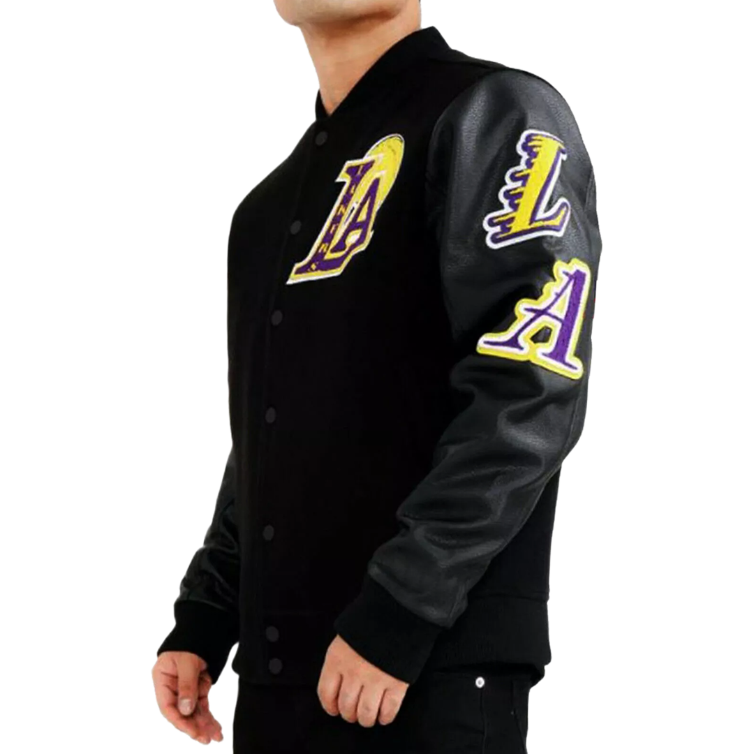 Mens New Los Angeles Laker NBA Leather Jacket