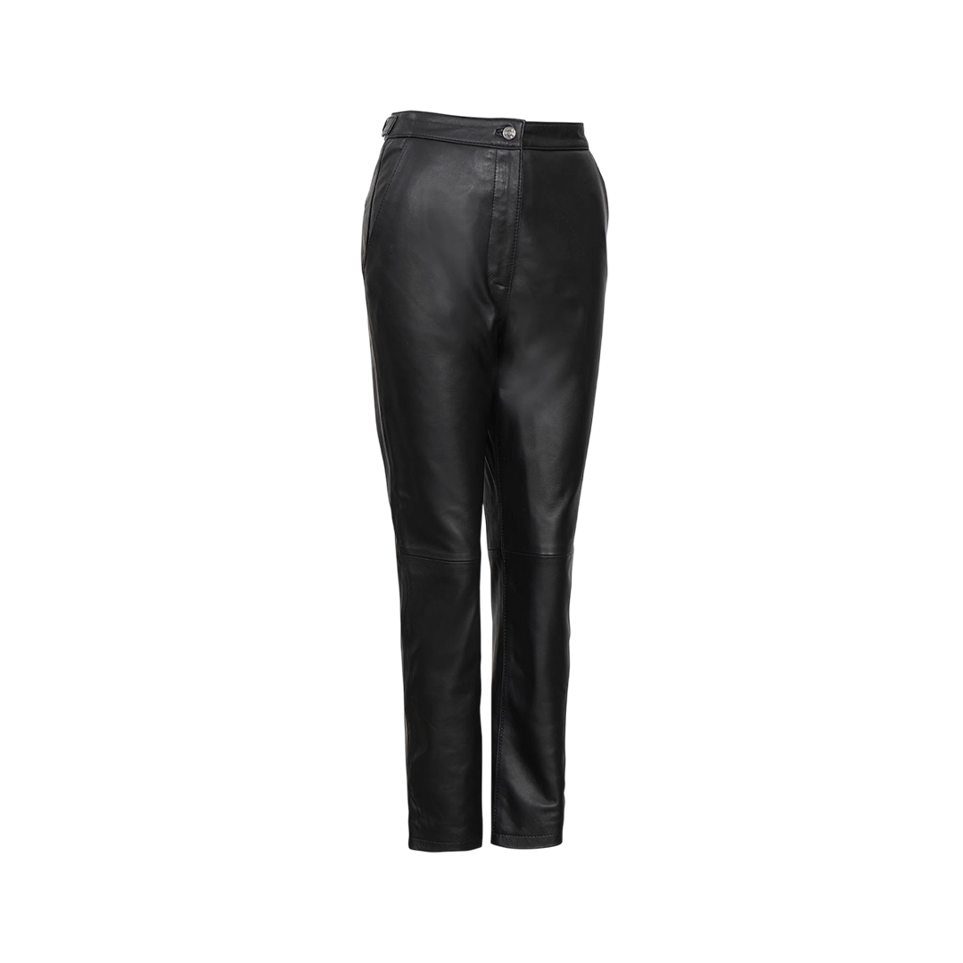 Myrna Women's Black Fitted Leather Pants