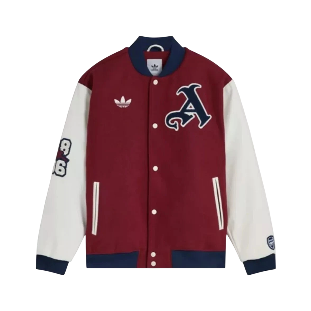 Adidas Arsenal 24/25 Varsity Jacket – Maroon | All Sizes Available