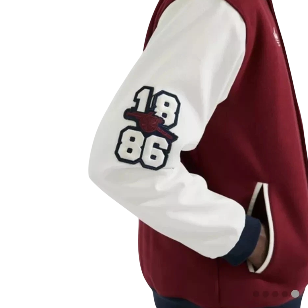 Adidas Arsenal 24/25 Varsity Jacket – Maroon | All Sizes Available