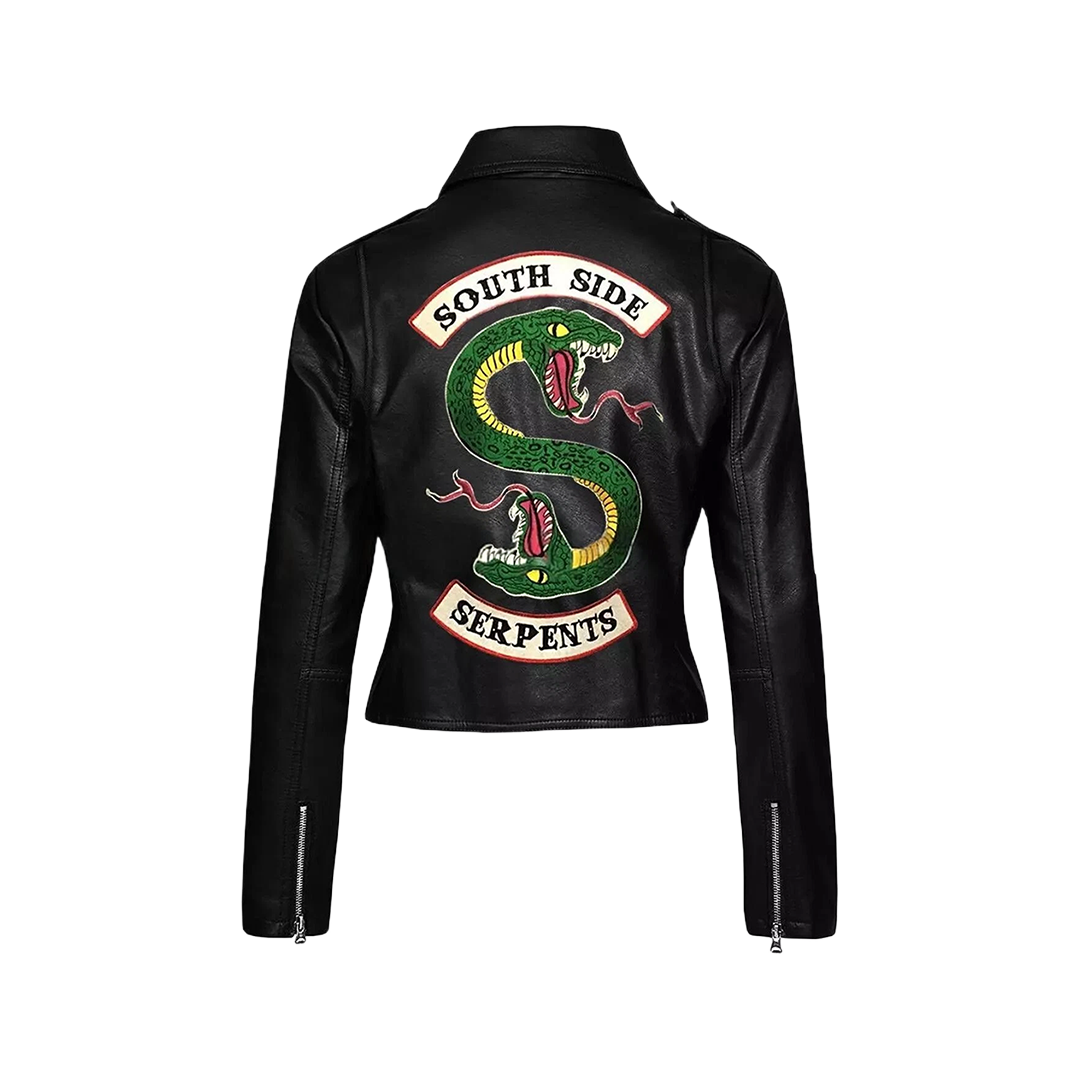 Riverdale Southside Serpents Gang Womens Jacket Jughead Jones Cole Sprouse Biker