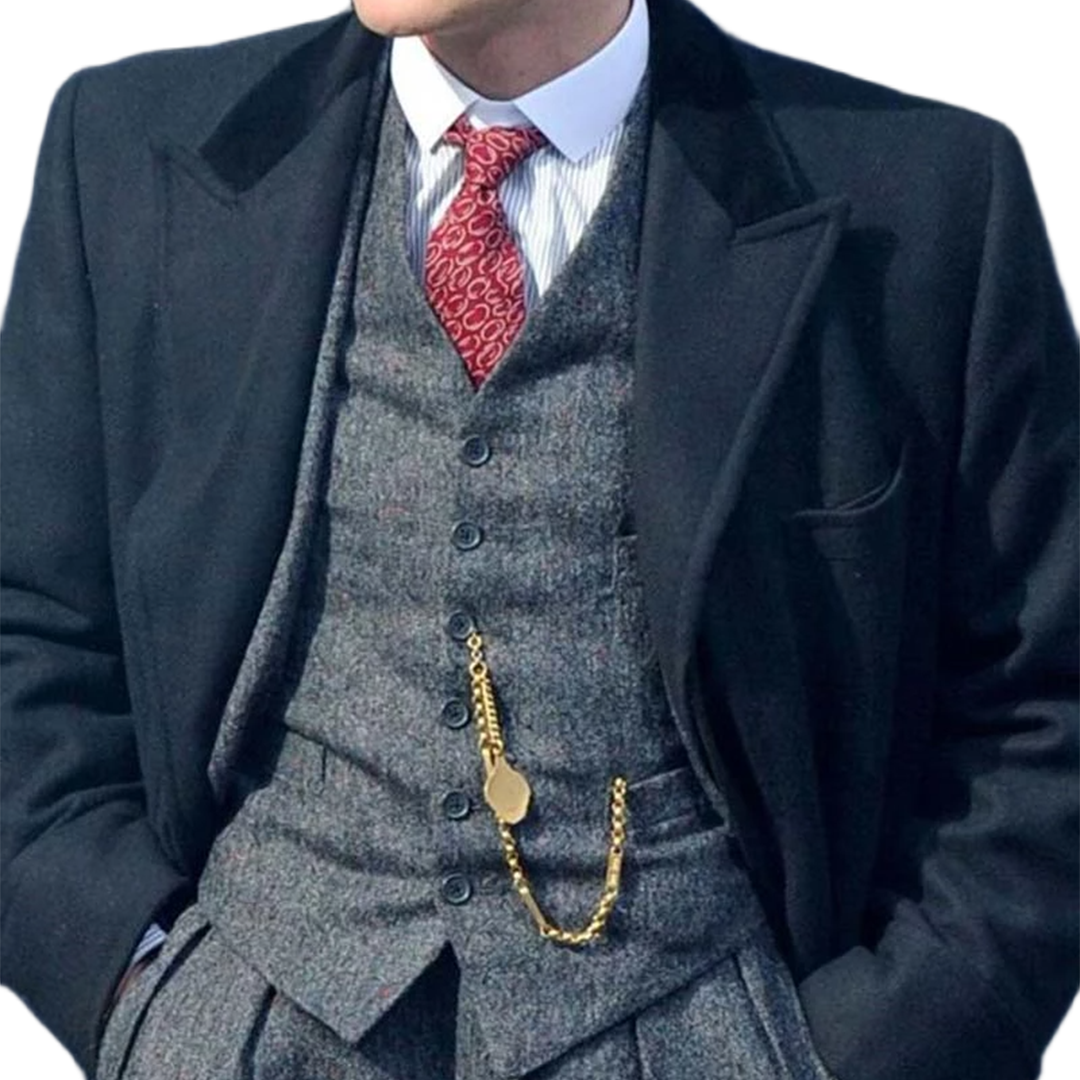 Shelby Long Wool Men's Black Overcoat — Limited Stock