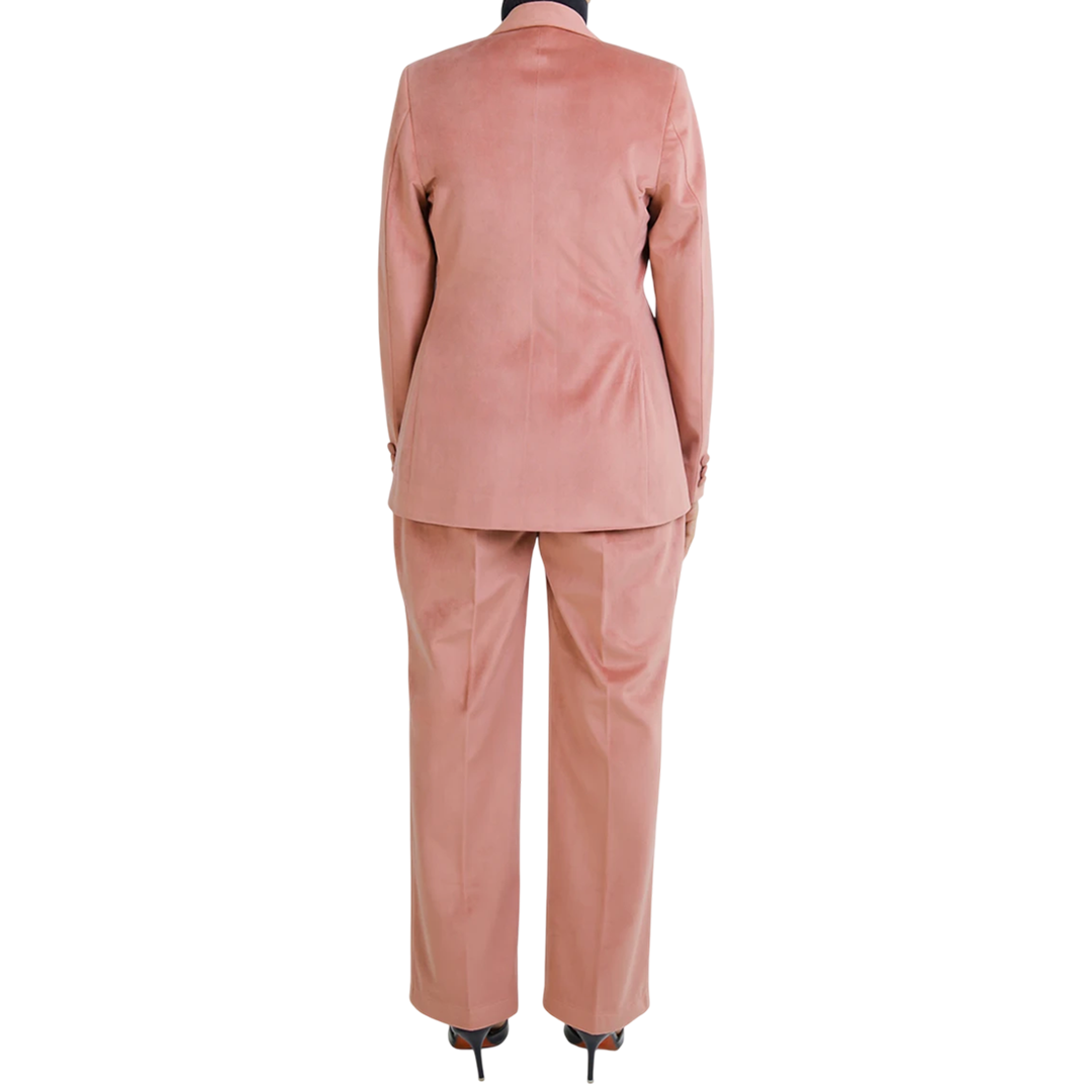 Shirley Women's Pink Two Piece Regular Fit Suit