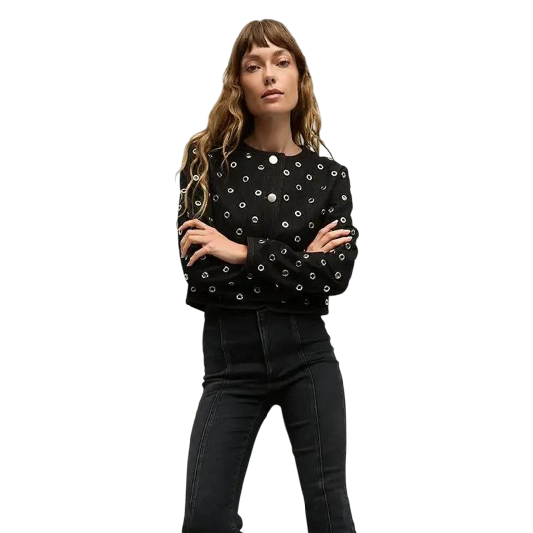 The View 2025 Joy Behar Grommet Embellished Jacket