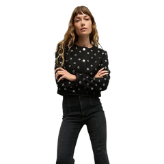 The View 2025 Joy Behar Grommet Embellished Jacket