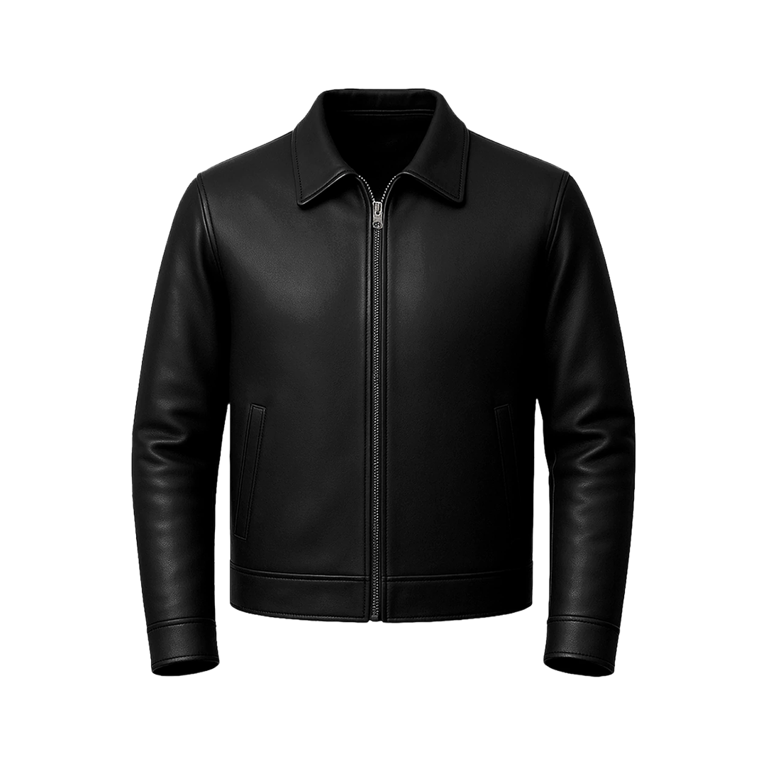 Tony Men's Black Harrington Leather Jacket