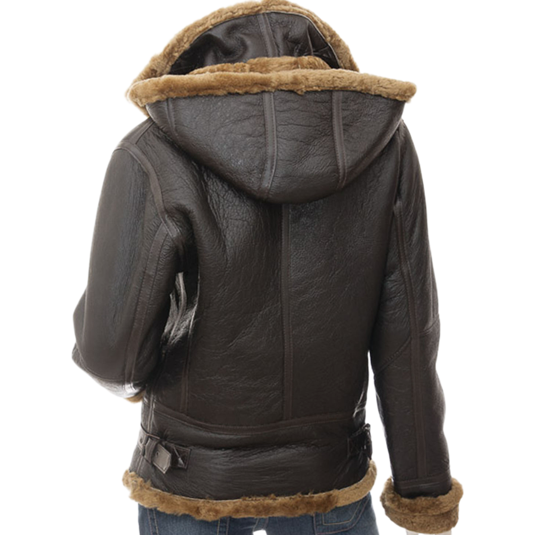 Women’s Ginger Bomber Sheepskin Leather Jacket