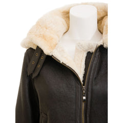 womens Leather Bomber Jacket 10 1 1