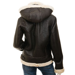 womens Leather Bomber Jacket 12