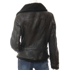 womens Leather Bomber Jacket 8 1