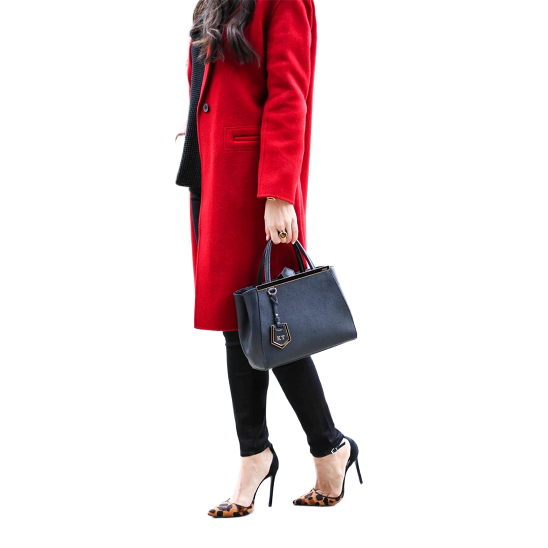 Women's Scarlet Red Long Wool Coat